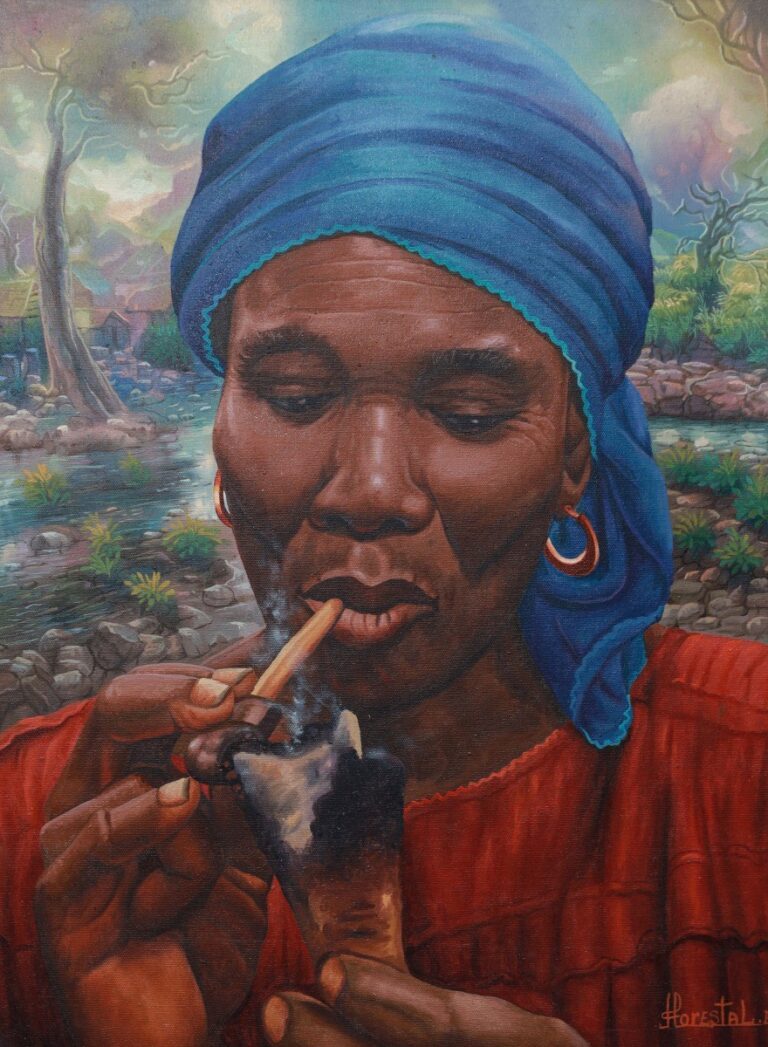 Smoking Peasant Woman