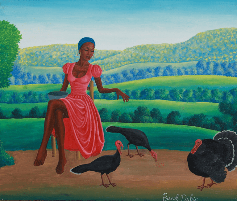 Women Villager Feeding